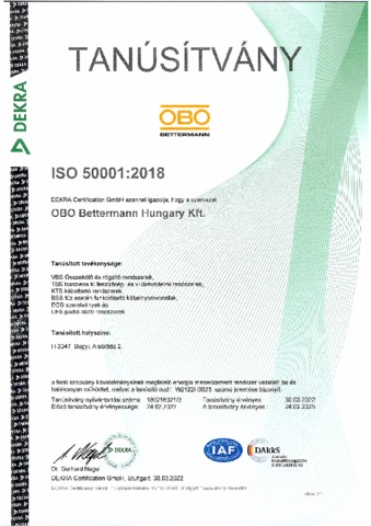 DIN EN ISO 50001 - Ungarisch