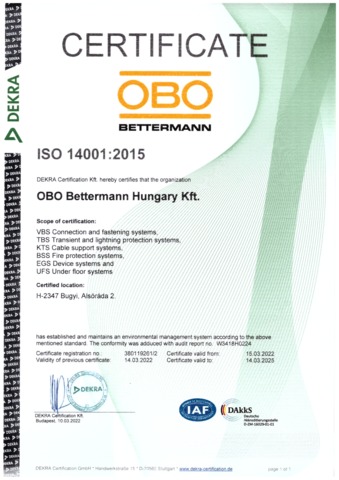 DIN EN ISO 14001 - Englisch