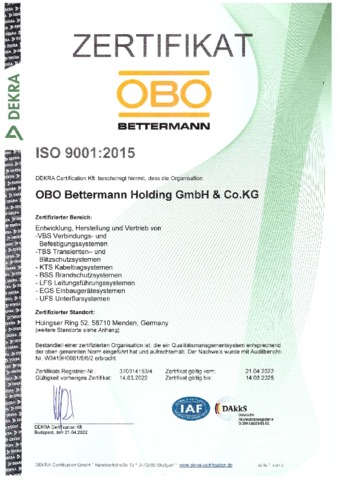 DIN EN ISO 9001 - deutsch
